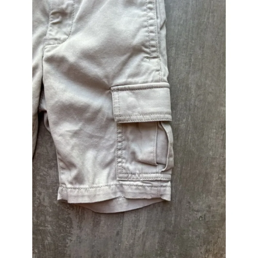 Gap Kids Toddler Boy Cargo Shorts Khaki Tan Cotton Everyday Casual Dressy 5 Slim